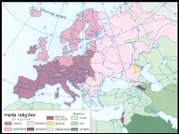 Harta Religiilor - Europa
