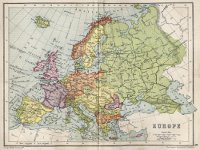  Harta Europa 1911