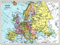 Harta Europa 1958