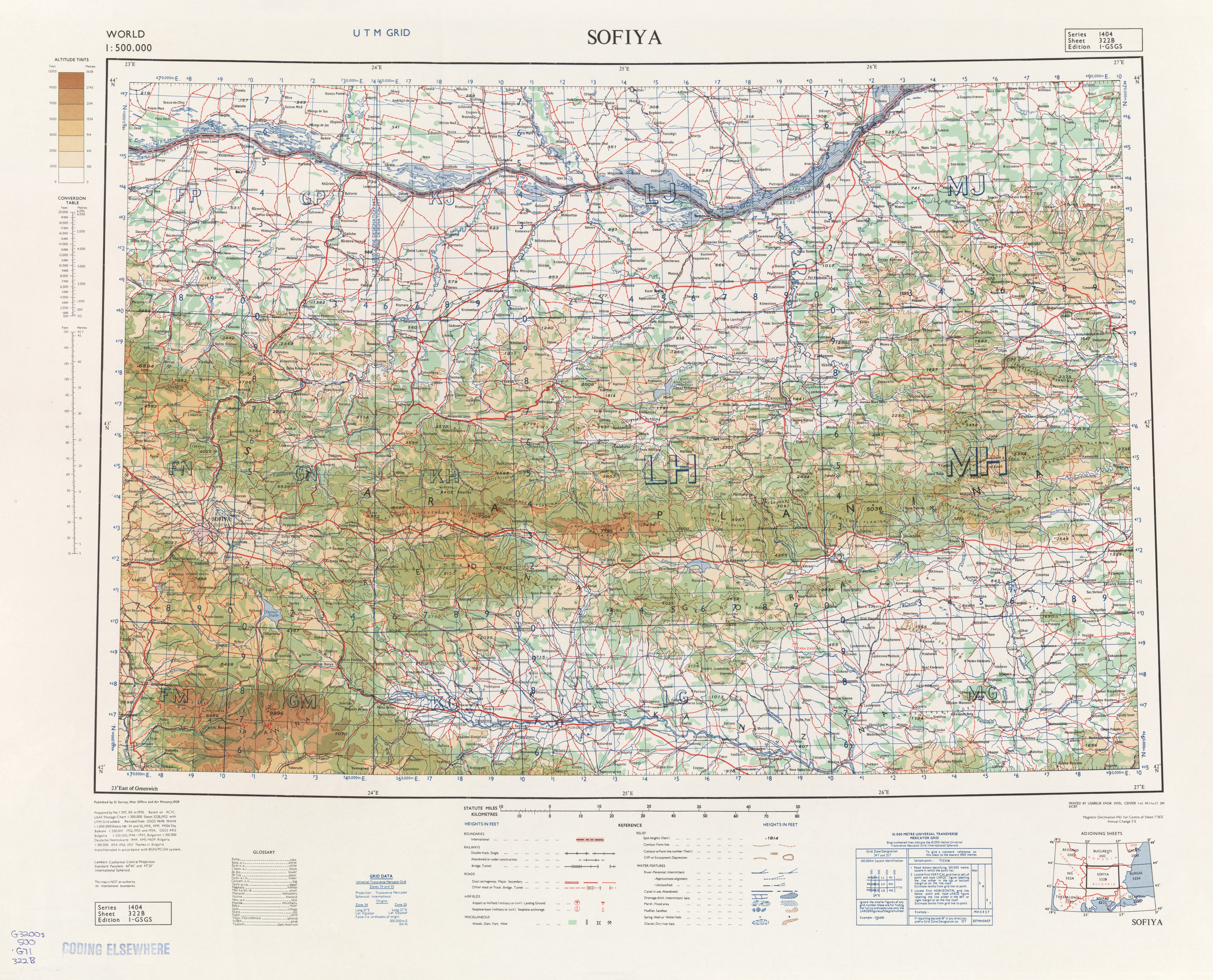 Sofiya 322 B Harta Topografica Romania Geotutorials