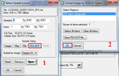 Resize Data ENVI