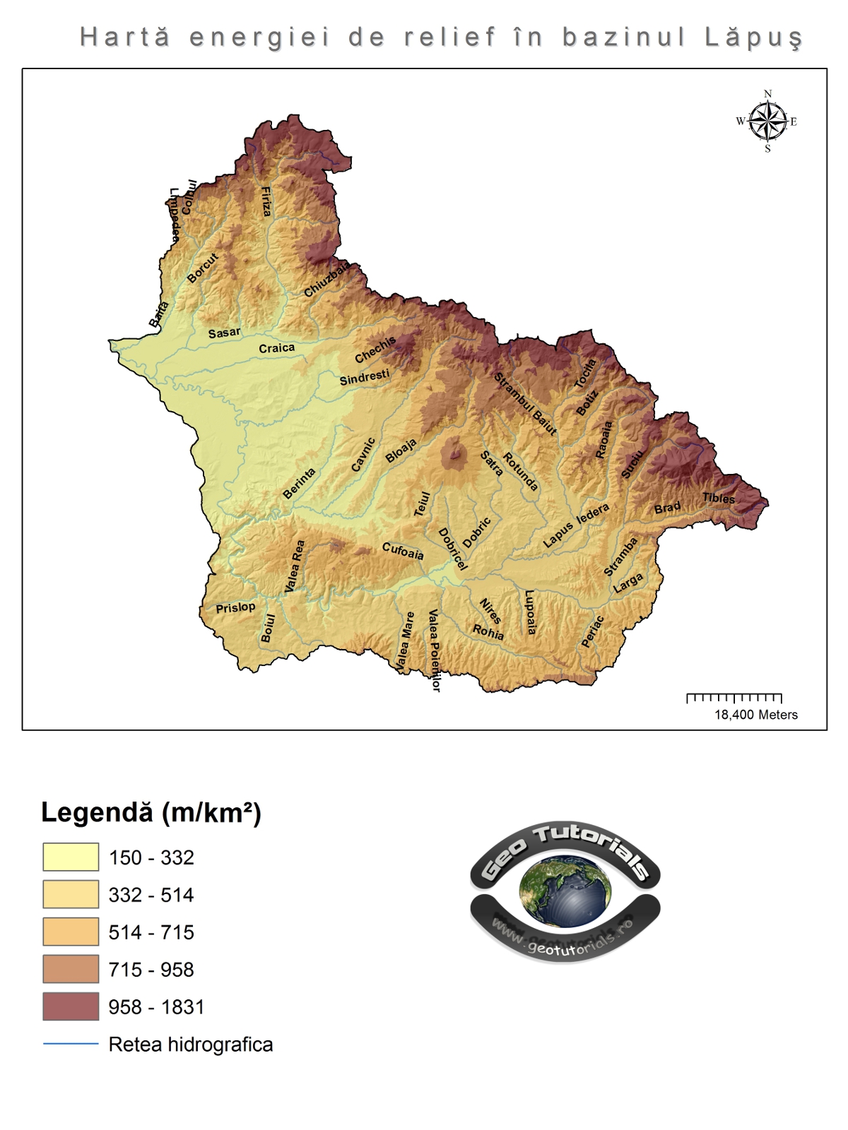 harta energiei de relief lapus