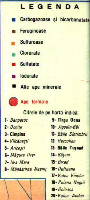 Legenda_Harta_apelor_minerale_din_Romania