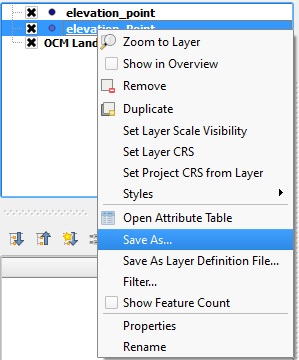 Fig. 8 Export .shp QGis