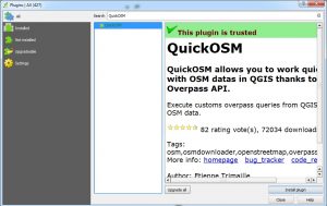 Instalare QuickOSM
